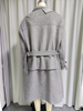 Women's Oversized Belted Wool - Blend Wrap Coat with Buckle Detail