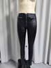 Women's Faux Leather Skinny Leggings with Front Zippers