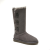 Women's Triple-Button Furry Tall UGG-style Boots