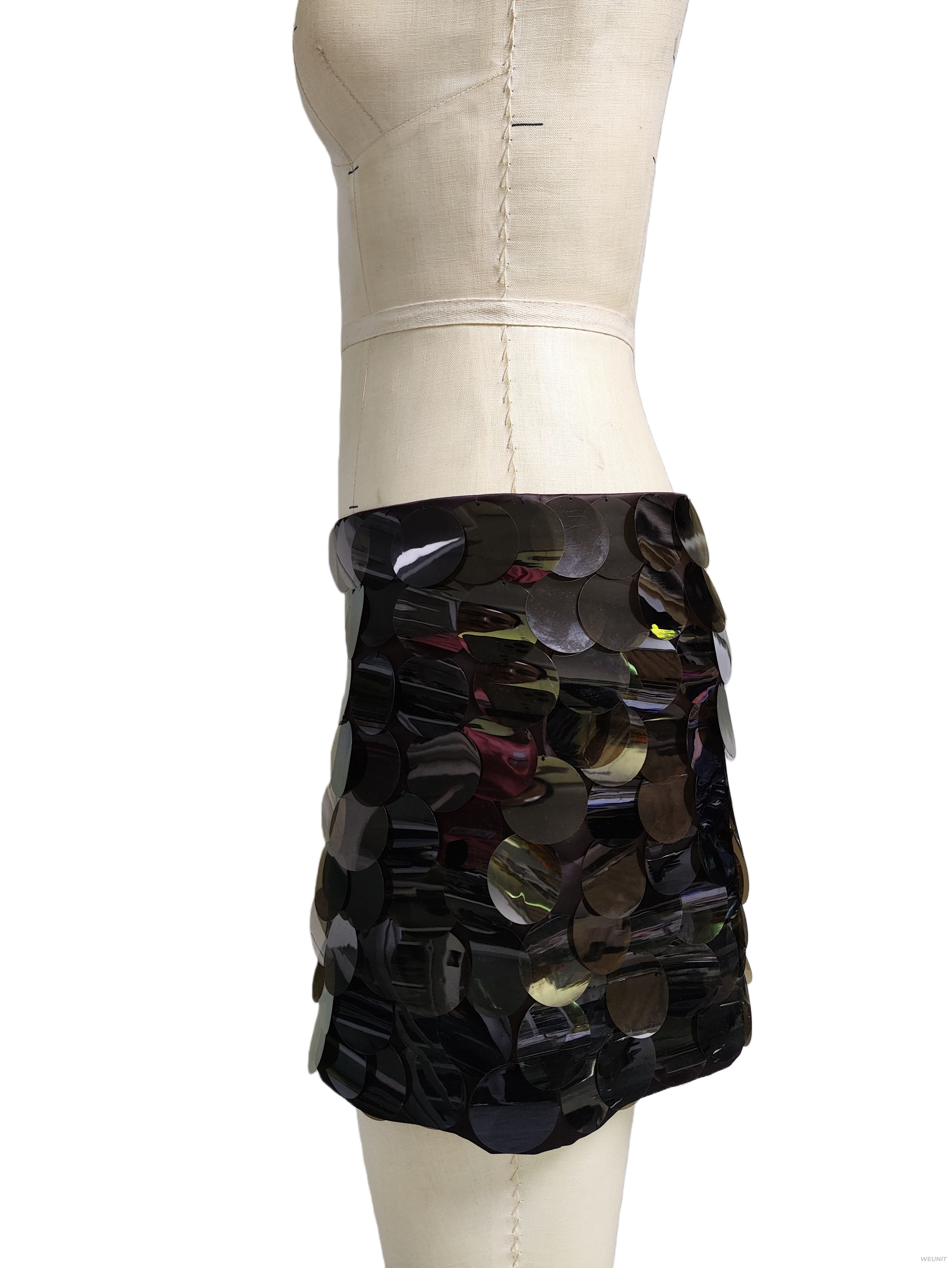 Sequin-Embellished Mini Skirt for Women