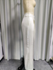 High-Waisted Ivory Wide-Leg Trousers for Women