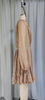 Sparkly Gold Long-Sleeve Ruffled Mini Dress with Waist Tie