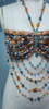 Colorful Beaded Body Chain Crop Top