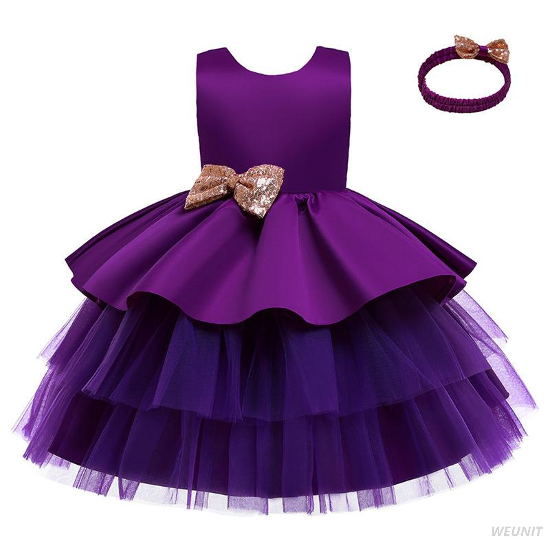 Green Satin Flower Girl Dress with Gold Bow-Back Elegance