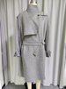 Women's Oversized Belted Wool - Blend Wrap Coat with Buckle Detail