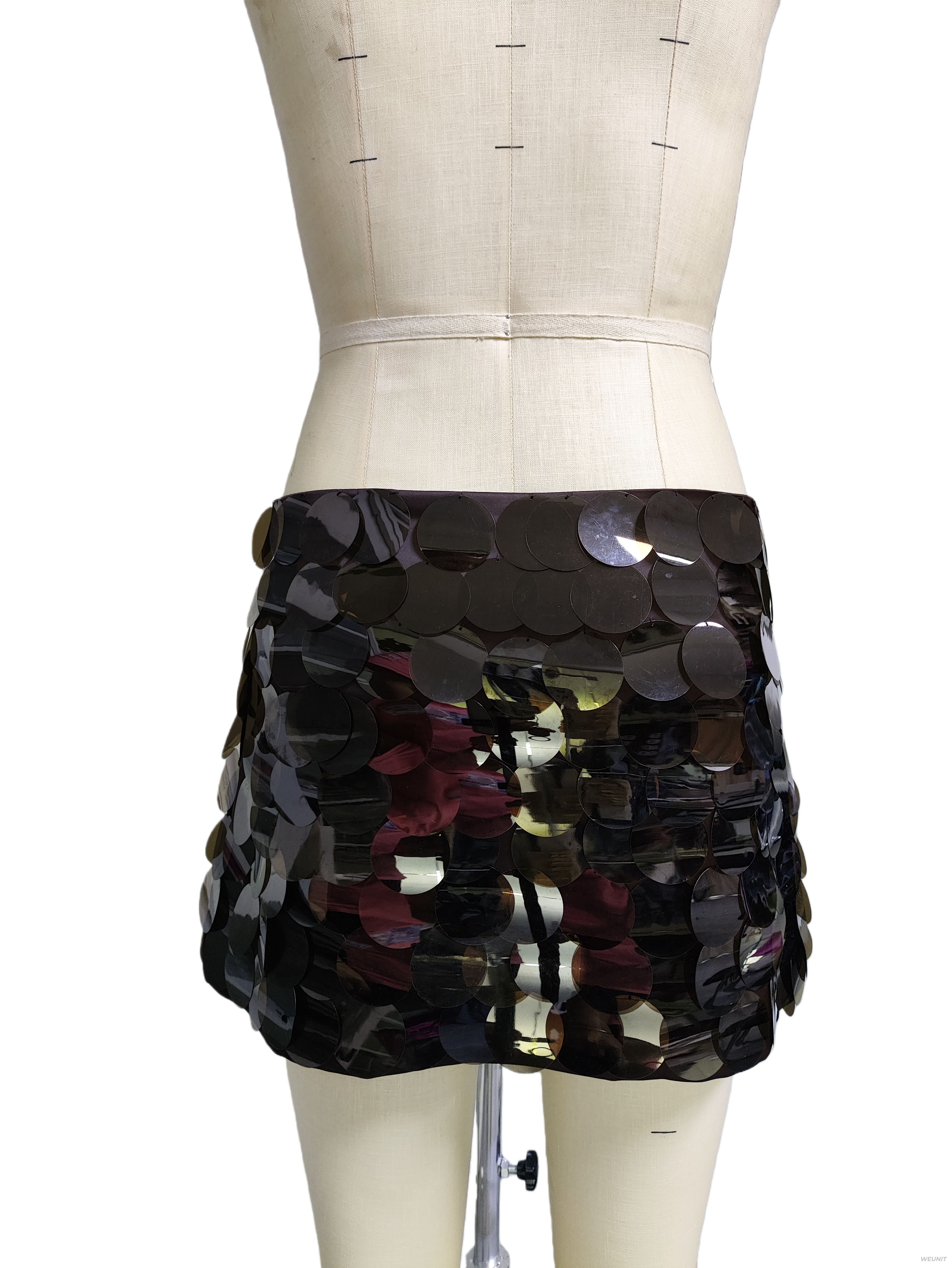 Sequin-Embellished Mini Skirt for Women