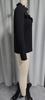 Women's Black Mesh Ruffled Long-Sleeve Top