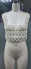 Exquisite Pearl-Embroidered Crochet Crop Top