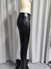 Women's Faux Leather Skinny Leggings with Front Zippers