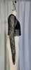 Women's Sheer Long-Sleeve Lace Crop Top with Built-in Bra