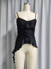 Sequin Ruffled Asymmetric Cami Top for Women
