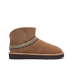Embroidered Fleece - Lined Ankle Snow Boots