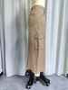 Khaki Cargo Maxi Skirt with Utility Pockets
