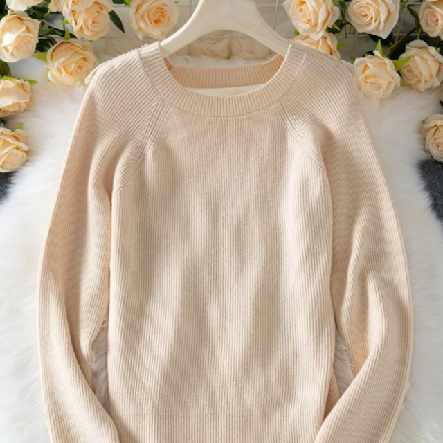 Lace V Neck Sweater For Women Casual Pullovers Long Sleeve Slim Tops Chic Style Clothes Base Female Knitwear Autumn Winter 2025