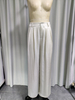 High-Waisted Ivory Wide-Leg Trousers for Women