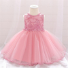 Satin Flower Girl Dress with Gold Bow-Back Elegance