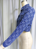 Embroidered Monogram Denim Crop Jacket
