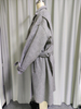 Women's Oversized Belted Wool - Blend Wrap Coat with Buckle Detail